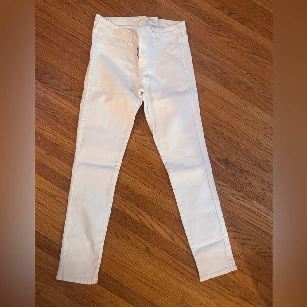 H&M White Ankle Skinny Jeans
